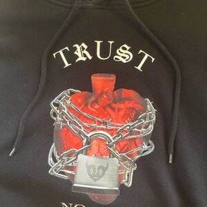 Black and Red Graphic Men's Sweater